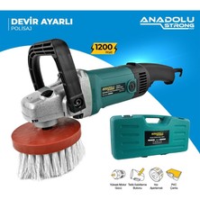 Anadolu Strong 1200W Pasta Cila Koltuk Yıkama Makinası Düz Fırça Polisaj Makinesi 6 Kademeli ANS1002