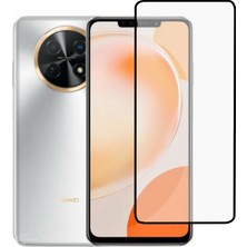 Microcase Huawei Nova Y91 Tam Kaplayan Çerçeveli Tempered Ekran Koruyucu - Siyah AL3276