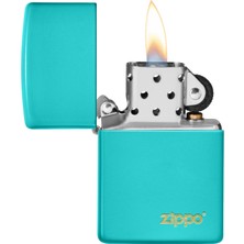 Zippo 49454 Flat Turquoise Lasered Çakmak