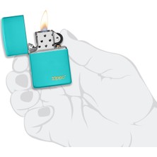 Zippo 49454 Flat Turquoise Lasered Çakmak