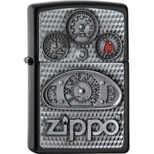 Zippo Z-2005720 Siyah Pirinç Alaşım Çakmak Benzinli Rüzgar Geçirmez Özellikli Tasarım