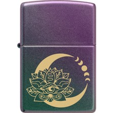 Zippo Z-48587 Mat Gri Çakmak Pirinç Alaşım Malzemeden Benzinli Rüzgar Geçirmez Özellikte