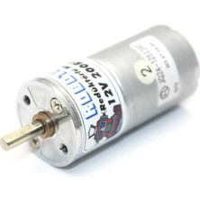 Robotus 12V 25MM 200RPM Redüktörlü Dc Motor