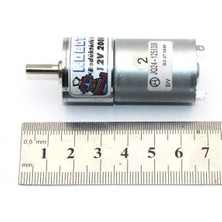 Robotus 12V 25MM 200RPM Redüktörlü Dc Motor