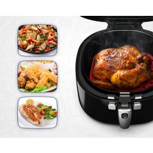 Cool Kitchen Airfryer 19X19 cm Gıdaya Uygun Silikon Mat (2 Adet)