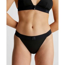 Calvin Klein Kadın Calvin Klein Elastik Şeritli Ribana Dokulu Brazillian Bikini Altı KW0KW02149