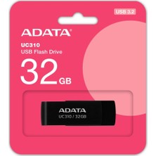 Adata UC310-32GB 32GB Usb3.2 Gen1 Black Flash Bellek