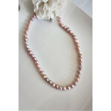 Bade Accessories Gerçek Inci Doğal Taş Kolye