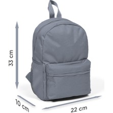 Minik Yuva Sırt Çantası Mavi Pembe Tavşan Desenli Iki Bölmeli 23536