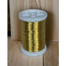 Gürbüz 0.30MM(100GR-150METRE) Buğday Sarı Renkli Gümüşlü Filografi Teli