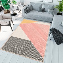 Homefesto Özel Tasarım, Kaymaz Taban, Uzun Ömürlü, Ince Yıkanabilir, Dekoratif Modern Oda Halısı, Kilim