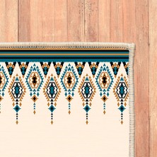 Homefesto Özel Tasarım, Kaymaz Taban, Uzun Ömürlü, Ince Yıkanabilir, Dekoratif Modern Oda Halısı, Kilim