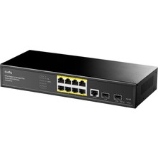 Cudy GS2008PS2 2port Gigabit Sfp,1consol,2gigabit Combo,8 Port Poe L2 Yönetilebilir Gigabit Switch