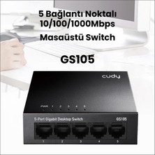 Cudy GS105 5 Port 10/100/1000M 16K Mac Gigabit Metal Switch