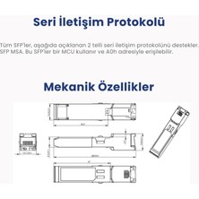 Cudy SM10GSA-10 SFP+,10GBPS,LC SMF,10KM 1310NM Endüstriyel Sfp+ Modül Metal Switch