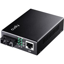 Cudy MC100GSA-20 Single Mode 20 Km Fiber Optik Gigabit Ethernet Medya Dönüştürücü Metal Switch