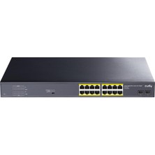 Cudy GS1020PS2 16 Port Gigabit 200W 250M Poe+, Gigabit Sfp, Cctv, Vlan Metal Switch