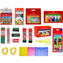 Faber-Castell Ekonomik Ilokul-Ortaokul Eğitim Kırtasiye Seti 15 Parça