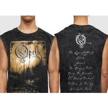 Opeth Yıkamalı Kolsuz Tişört L