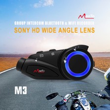 Wiwocam Maxto M3S Serisi 2k Fhd 1440P Kameralı Intercom Motosiklet Kask Intercom