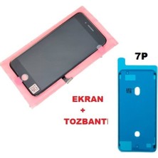 Tkgz Iphone 7 Plus LCD Ekran Dokunmatik (+Tozbantı Lw Marka) Siyah