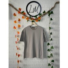 Los Maria Bej Oversize Pamuklu T-Shirt