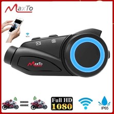 Wiwocam Motosiklet Kask Kulaklığı Kameralı Maxto M3 Serisi Intercom Dvr