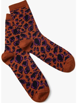 Koton Leopar Desenli Soket Çorap