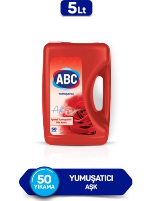 ABC Yumuşatıcı Aşk 5 lt İpeksi Yumuşaklık ve Kamelya Kokusu ile 50 Yıkama Avantajı