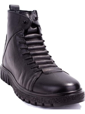 Hammer Jack 10217945 Siyah Ortopedik Günlük Erkek Deri Bot