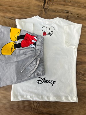 Orca Kids Fashion Mickey Mause Baskılı Şortlu Takım