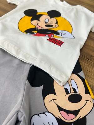 Orca Kids Fashion Mickey Mause Baskılı Şortlu Takım