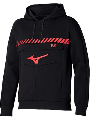 Mizuno Sergio Ramos Sweat Hoody Erkek Sweatshirt Siyah