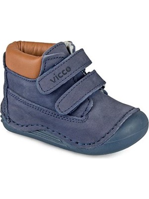 Vicco Apple Deri Erkek İlk Adım Lacivert Bot