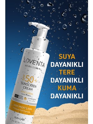 Loventa 50+ Spf Yüksek Korumalı Güneş Kremi - Alkol, Paraben, Parfüm İçermez 100 ml