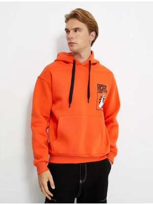 Koton 4WAM70030MK Koton Erkek  Sweat Turuncu