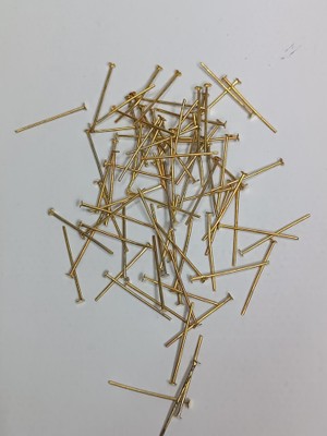 Hasyılmaz Nikel Kaplama Düz Takı Çivisi Sarı 1kg 24MM