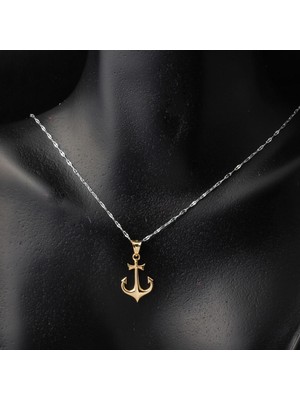 Bilezikci Deniz Çapası 14 Ayar Altın Kolye Ucu