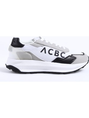 Acbc Beyaz - Siyah Erkek Sneaker Shacbrun