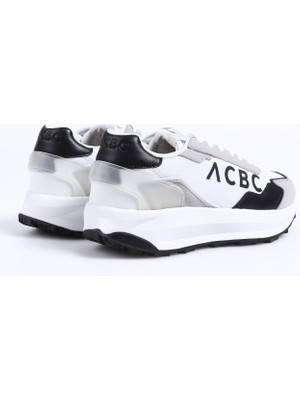 Acbc Beyaz - Siyah Erkek Sneaker Shacbrun