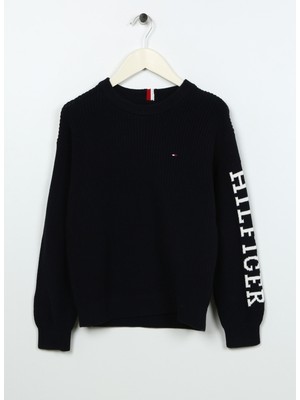 Tommy Hilfiger Erkek Mavi Sweatshırt KB0KB08364