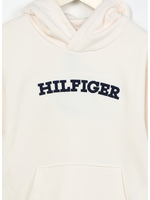 Tommy Hilfiger Erkek Çocuk Beyaz Sweatshırt KB0KB08290