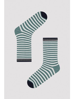 Çizgili 5li Soket Çorap