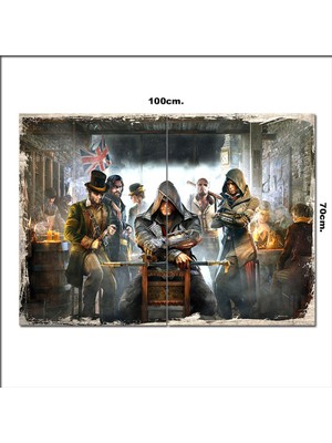Bedeko Ahşap Tablo Assassin's Creed  70*100CM