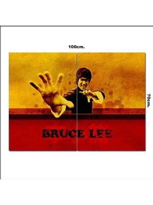 Bedeko Ahşap Tablo Bruce Lee Poster  70*100CM