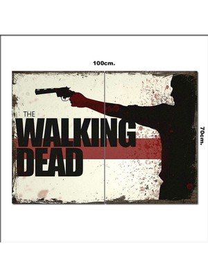 Bedeko Ahşap Tablo The Walking Dead  70*100CM