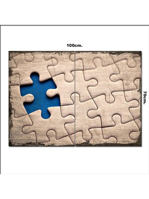 Bedeko Ahşap Tablo Puzzle Baskılı 70*100CM