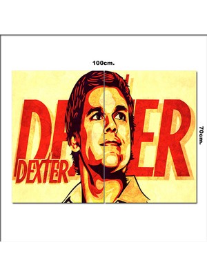 Bedeko Ahşap Tablo Dexter Dizi Afişi  70*100CM