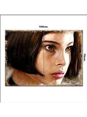 Bedeko Ahşap Tablo Leon Mathilda  70*100CM