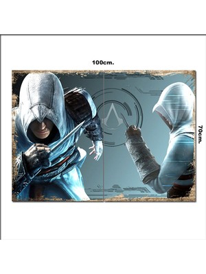Bedeko Ahşap Tablo Assassin's Creed  70*100CM